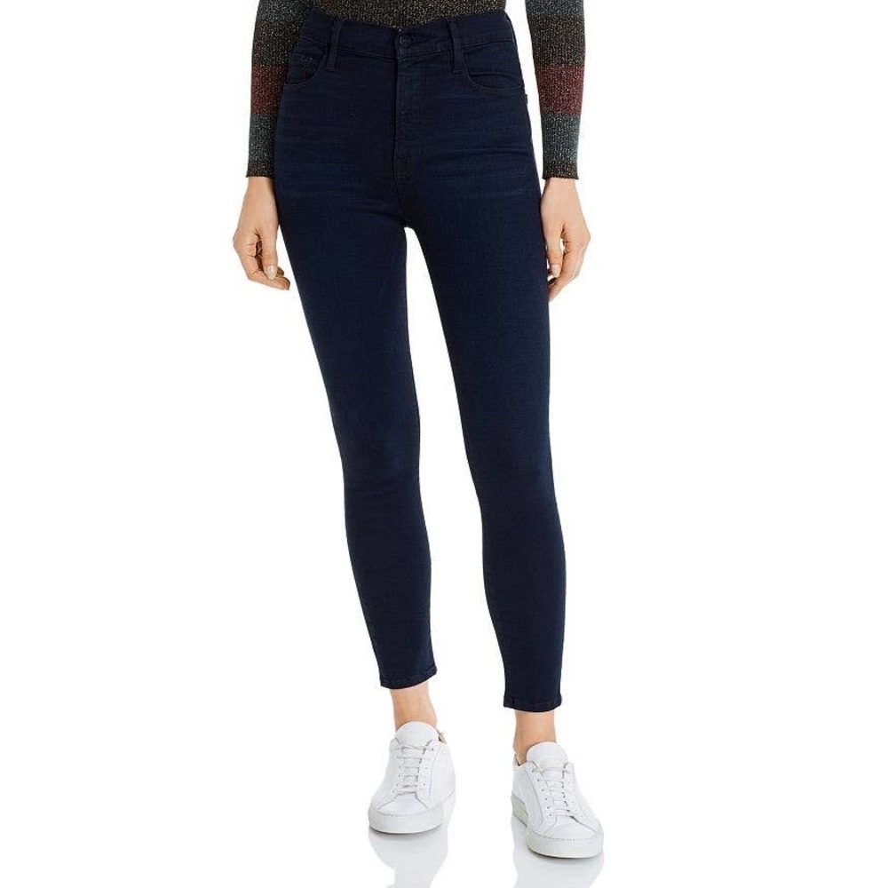 Frame Ali High Rise Skinny Jeans in BYXBEE‎ Dark Blue